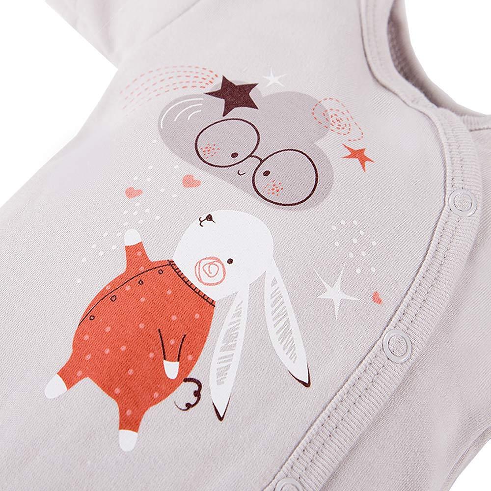 Бебешко Боди Mellow С Дълъг Ръкав Grey 56 62 См. (1 4 М.) Eevi