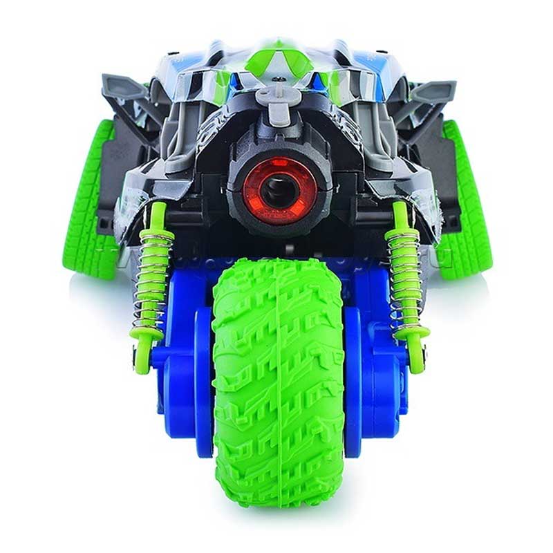 Екшън Кола С 3 Гуми, Димен Ефект, Музика И Светлини, Rc 1:16