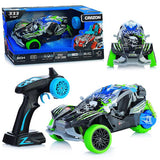 Екшън Кола С 3 Гуми, Димен Ефект, Музика И Светлини, Rc 1:16