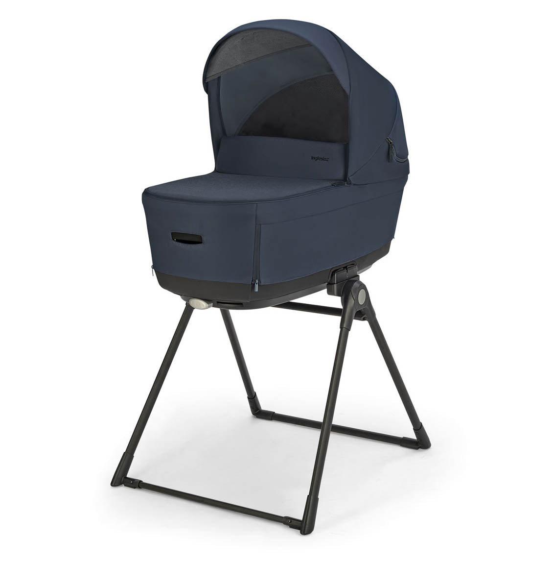 Cărucior 4 în 1 Inglesina Electa System Quattro Darwin Infant Recline - Albastru Hudson / Negru Argintiu