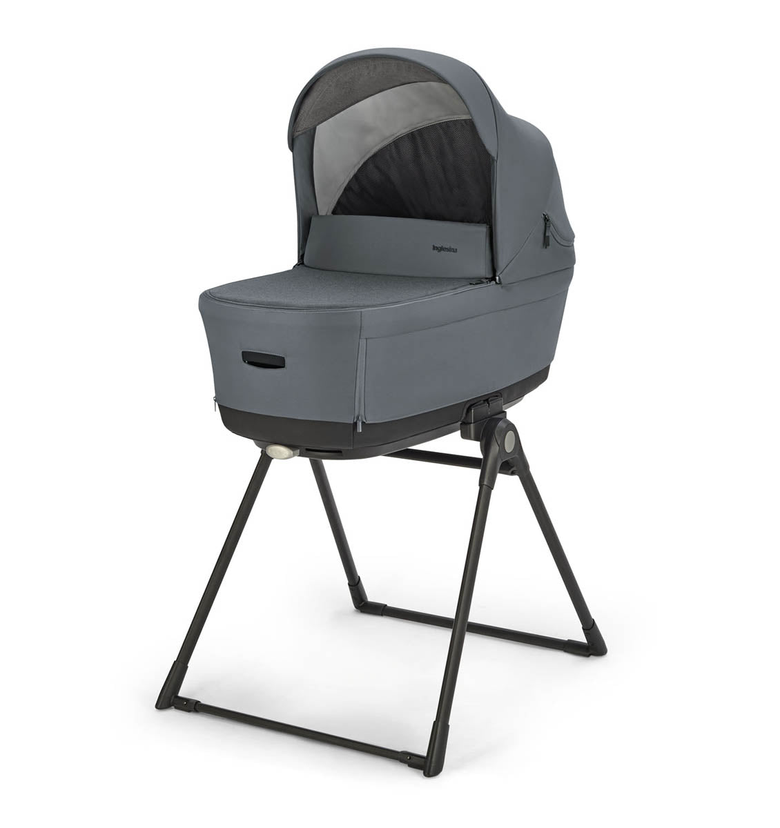 Cărucior Inglesina Electa System Quattro Darwin Infant Recline 4-în-1 - Gri Union / Negru Argintiu