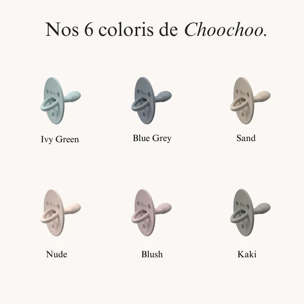 Бебешка Силиконова Залъгалка Choochoo (0 6м) Blue Gray Élhée