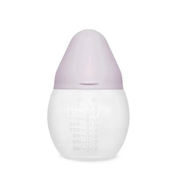 Élhée Anti-kólikás cumisüveg, 240 ml, közepes áramlású, lila