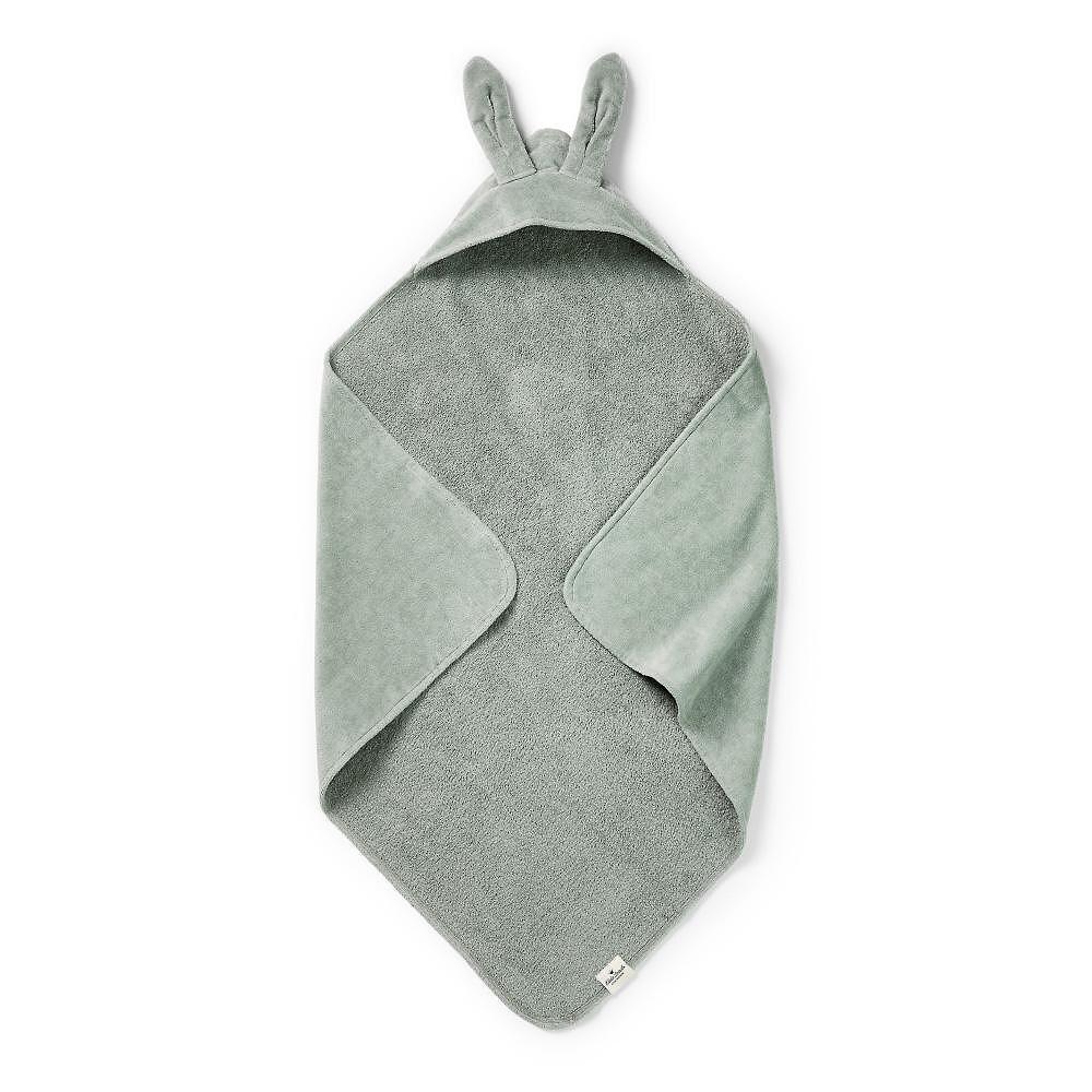 Бебешка Хавлия С Качулка Mineral Green Bunny Elodie