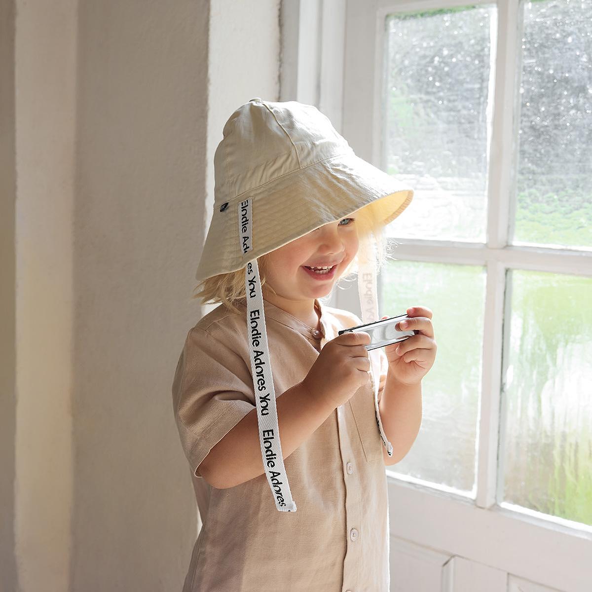 Бебешка Шапка Sun Hat Oat White (6 12 М.) Elodie