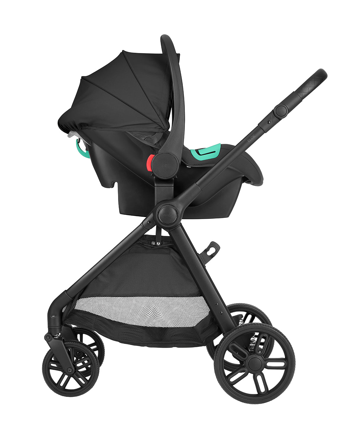 Комбинирана Количка 3в1 Трансф. Седалка Eloe Black Kikkaboo