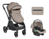 Комбинирана Количка 3в1 Трансф. Седалка Eloe Dark Beige Kikkaboo