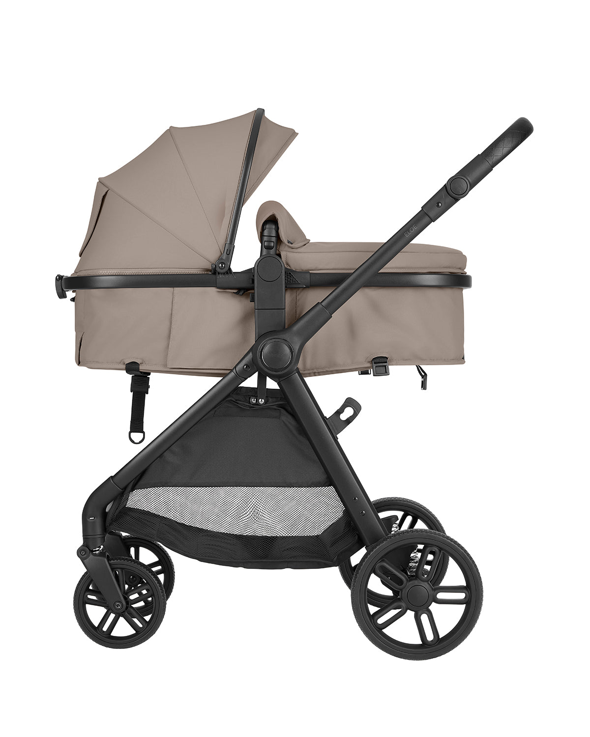 Комбинирана Количка 3в1 Трансф. Седалка Eloe Dark Beige Kikkaboo