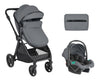 Комбинирана Количка 3в1 Трансф. Седалка Eloe Dark Grey Kikkaboo