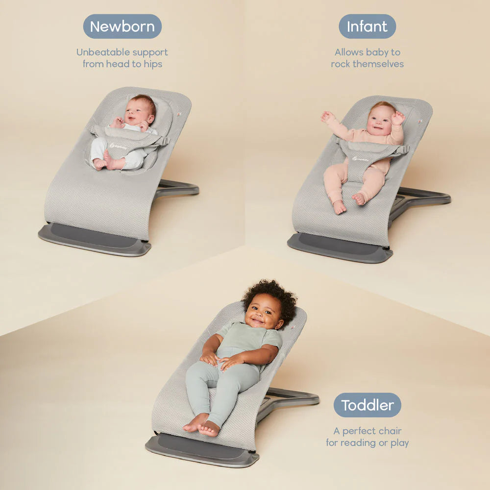 Бебешки Шезлонг 3в1 Evolve Mesh Sage Green Ergobaby