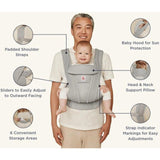 Ергономична Раница Omni Delux Mesh Pearl Grey Bcodmprlgry Ergobaby