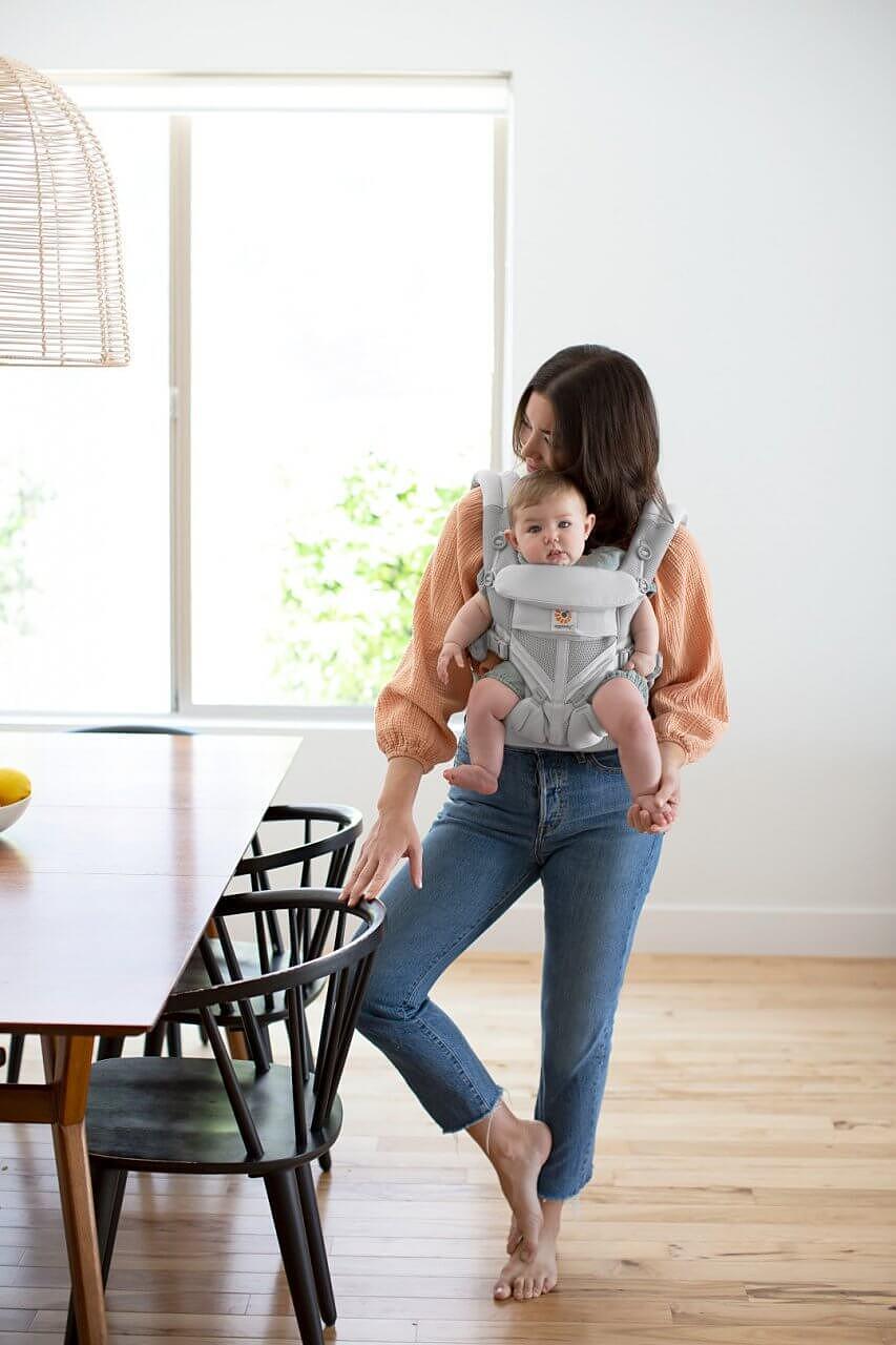 Ергономична Раница За Бебе Omni 360 Cool Air Pearl Grey Ergobaby