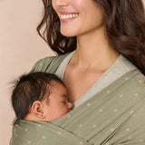 Слинг За Бебе Aura Marama Sustainable Knit Olive Diamonds Ergobaby