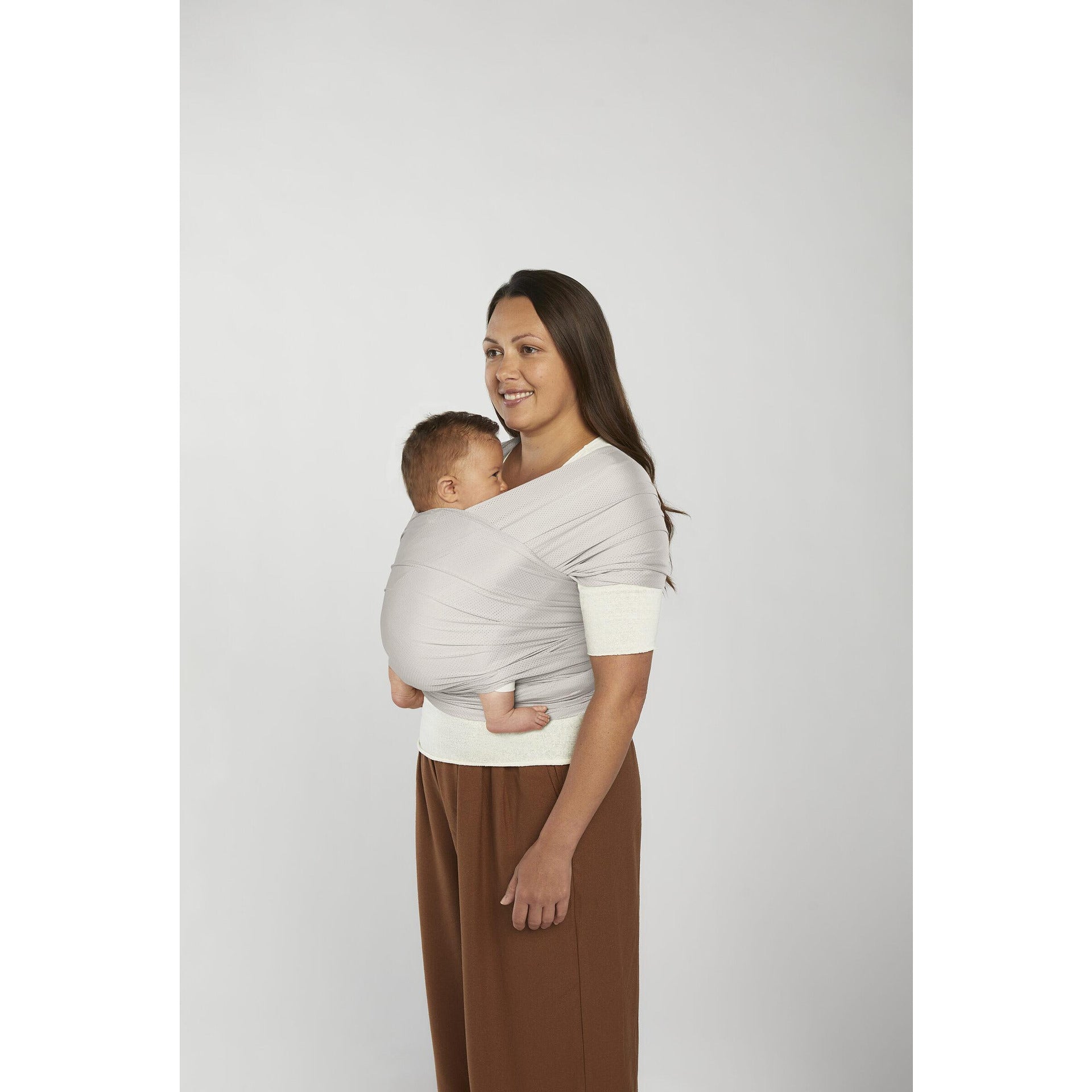 Слинг За Бебе Aura Marama Sustainable Mesh Soft Grey Ergobaby
