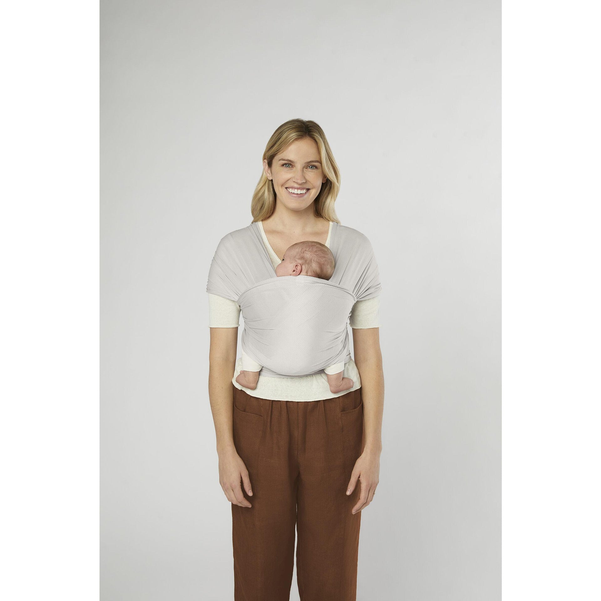 Слинг За Бебе Aura Marama Sustainable Mesh Soft Grey Ergobaby