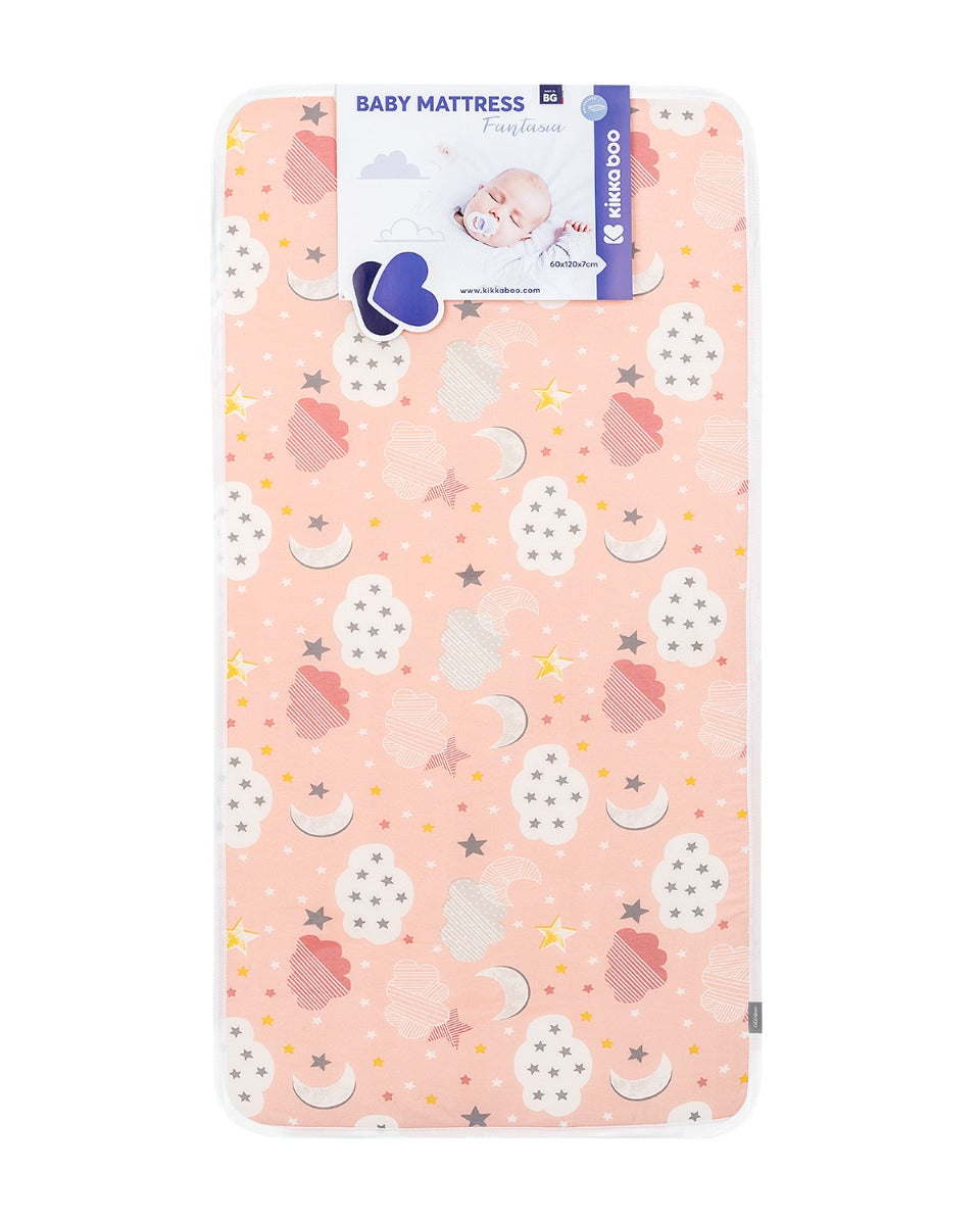 Матрак Fantasia 60X120X7См Clouds Peach --- BebeMama