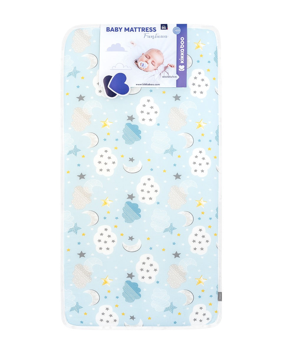 Матрак Fantasia 60X120X7См Clouds Син --- BebeMama