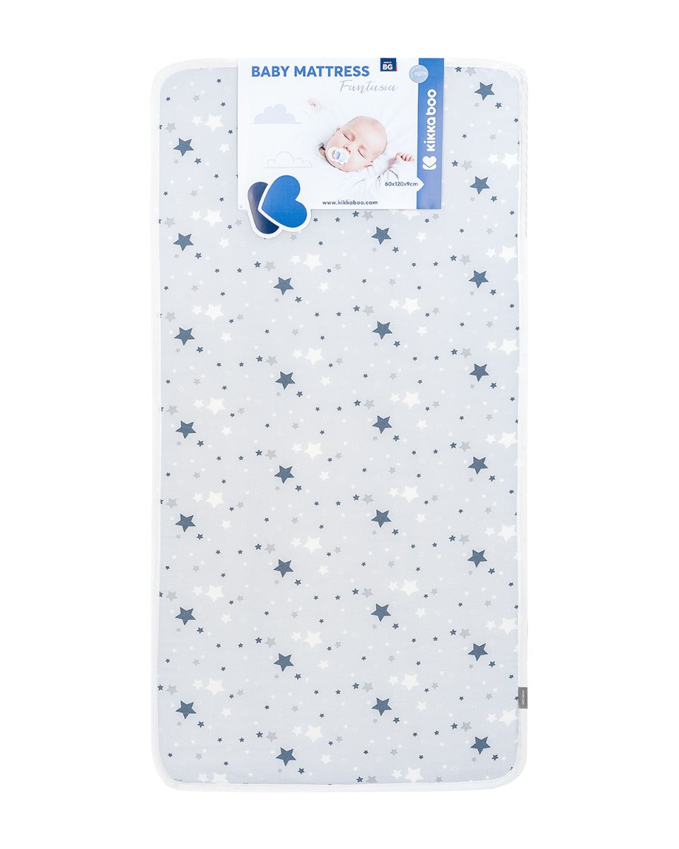 Матрак Fantasia 60X120X9См Stars Grey --- BebeMama