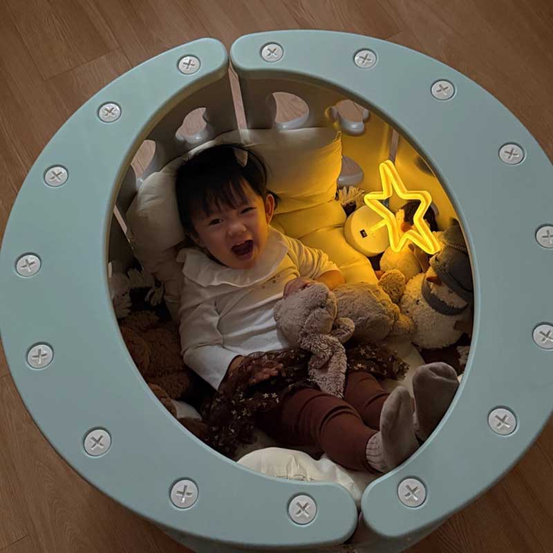 Детски Многофункционален Модул За Игра И Почивка Зелен Feelkids