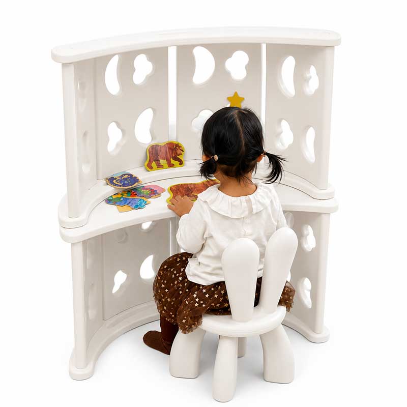 Детски Многофункционален Модул За Игра И Почивка Бял Feelkids