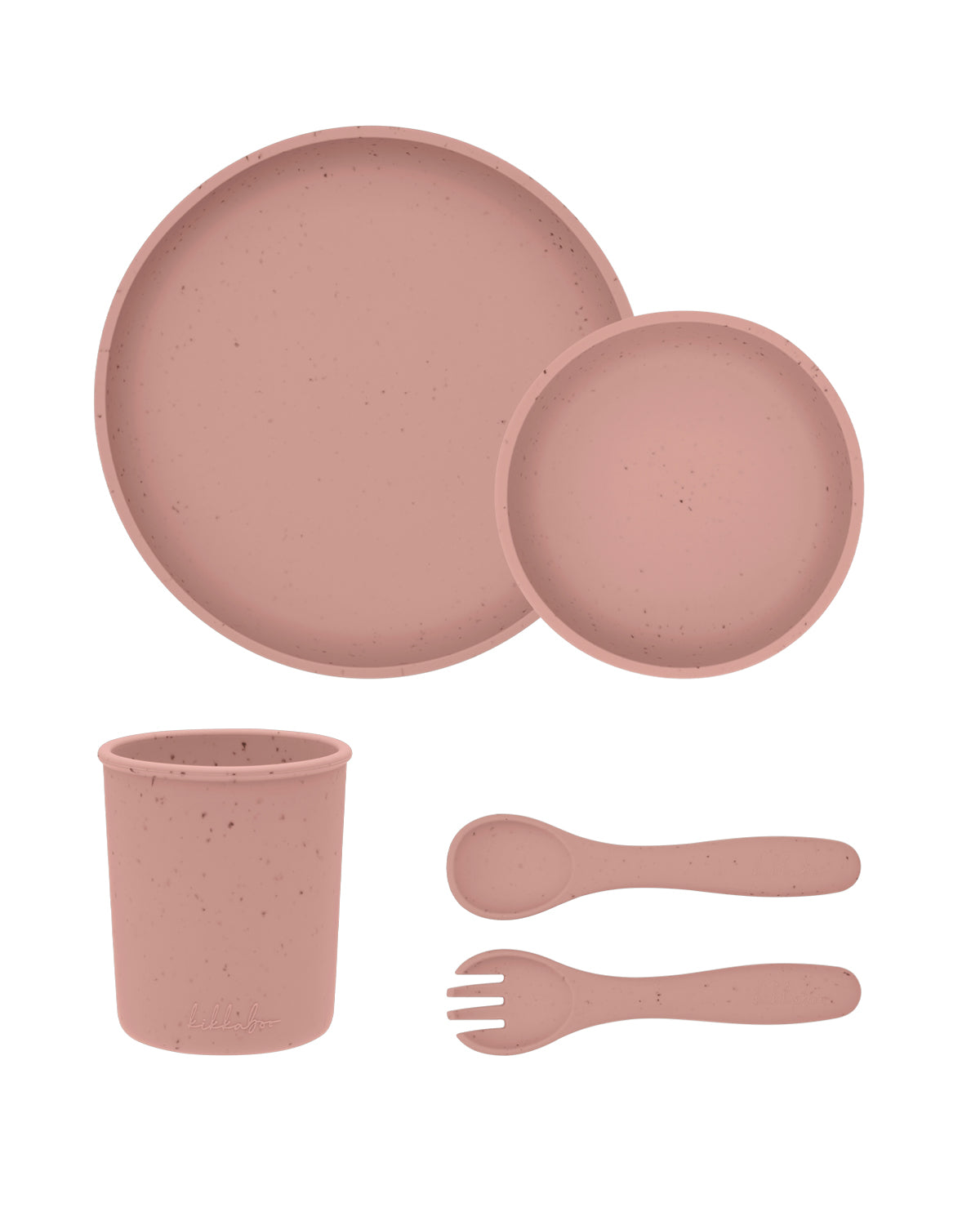 Сет За Хранене 5 Части Platinum Silicone Blush Kikkaboo