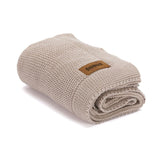 Fillikid Бебешко Плетено Одеяло - 100% Био Памук (100X80 См) - Taupe