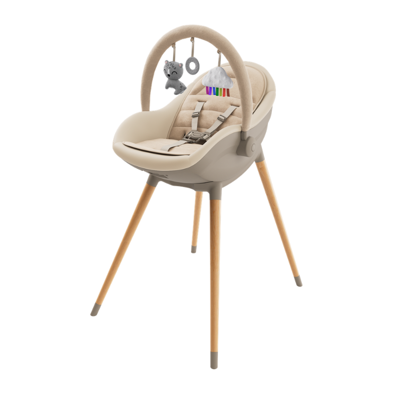 Fini Up Столче За Хранене Beige Kinderkraft