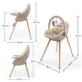 Fini Up Столче За Хранене Beige Kinderkraft