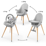 Fini Up Столче За Хранене Grey Kinderkraft