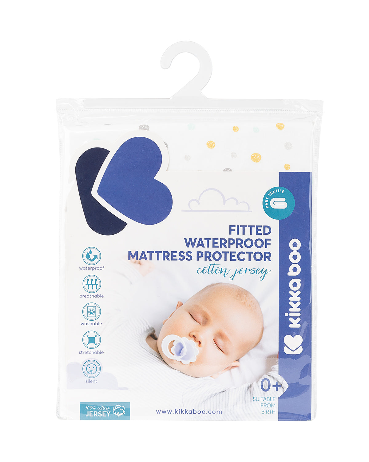 Протектор За Матрак С Борд - Трико 60/120/15 Cm Dots Grey --- BebeMama