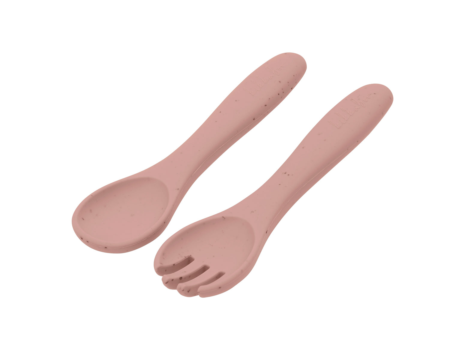 Сет Вилица И Лъжица Platinum Silicone Blush Kikkaboo