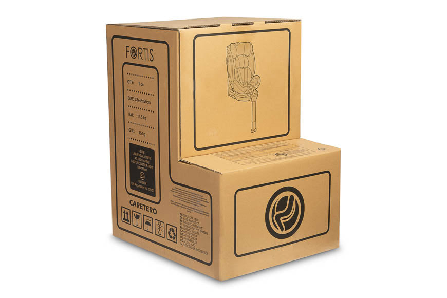 Столче За Кола Fortis i-Size IsoFix 0-36Кг Grey Caretero