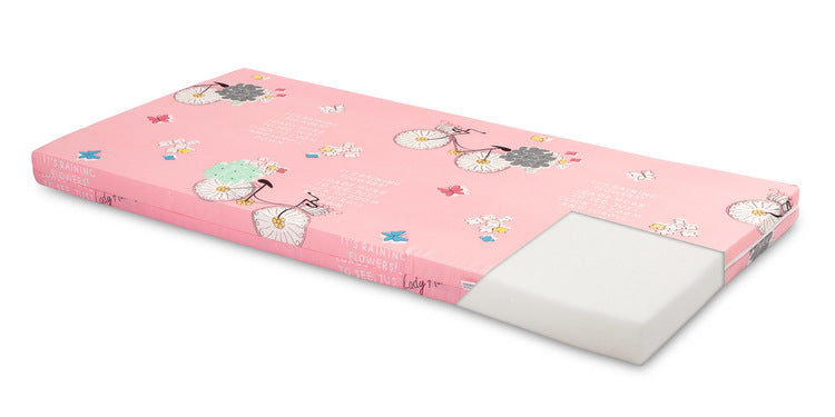 Класически Матрак За Кошара – Розов С Колела 120 X 60 --- BebeMama