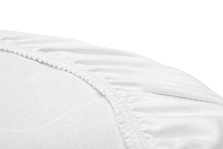 Cearșaf pentru cărucior Jersey – Alb