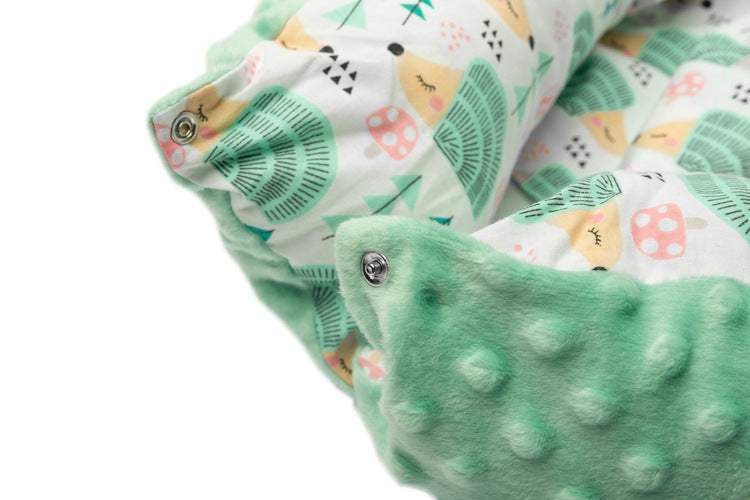 Гнездо Baby Nest Minky – Hedgehogs Mint --- BebeMama