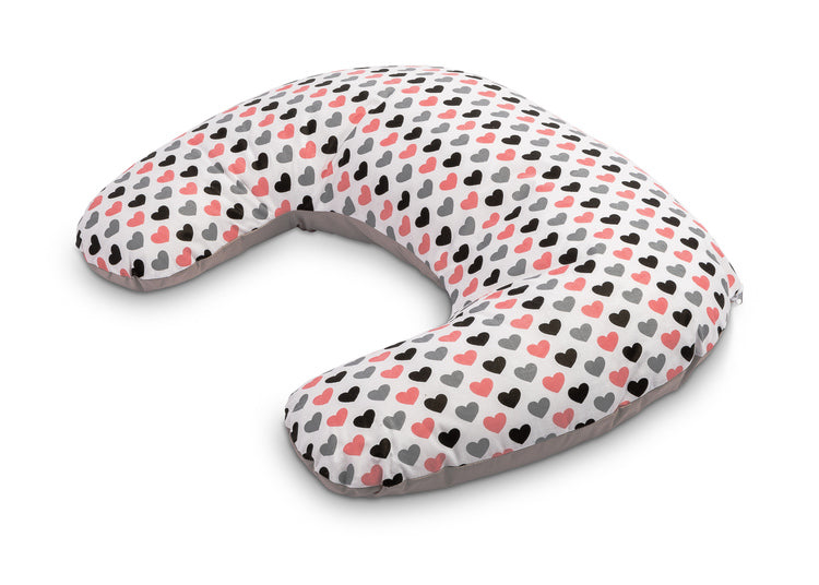 Възглавница За Хранене – Hearts Grey --- BebeMama