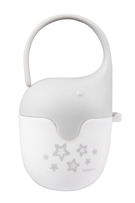 Cutie pentru suzetă Babyono Elephant Grey