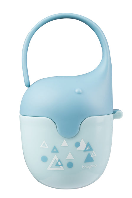 Cutie pentru suzetă Elephant Blue Babyono