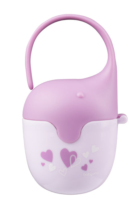 Кутия За Биберон Elephant Purple Babyono --- BebeMama