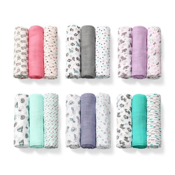 Бамбукови Пелени Сиви Babyono 70Х70 --- BebeMama