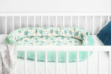 Гнездо Baby Nest Minky – Hedgehogs Mint --- BebeMama