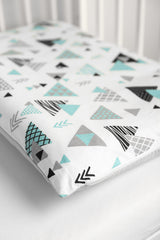 Спален Комплект - Сини Триъгълници 100X135 --- BebeMama