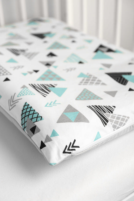 Спален Комплект - Сини Триъгълници 100X135 --- BebeMama