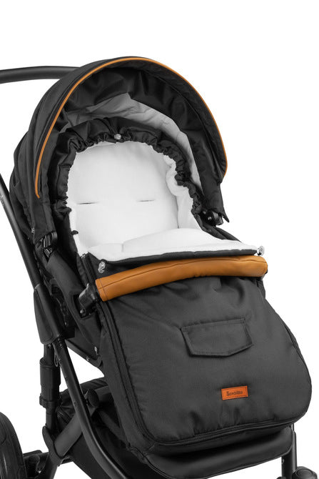 Чувалче За Детска Количка – Черен Полар (95X40) --- BebeMama