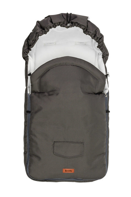 Чувалче За Детска Количка – Графитен Полар (95X40) --- BebeMama