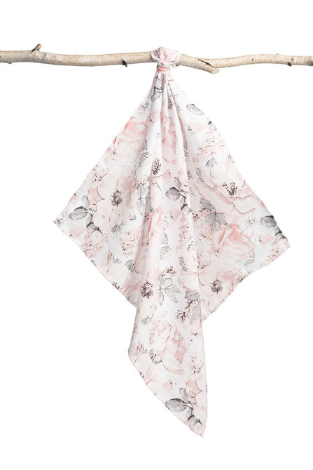 Муселинова Пелена 70X80 – Божури Бели --- BebeMama