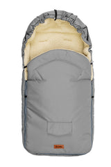 Чувалче За Детска Количка – Светло Сива Вълна (95X40) --- BebeMama