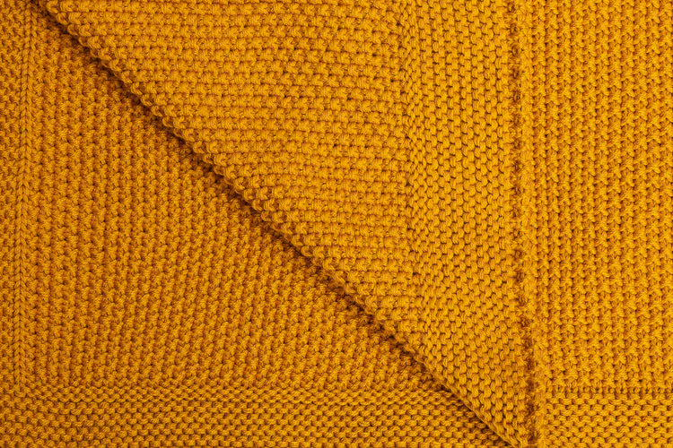 Плетено Одеяло – Горчица 100X80 --- BebeMama