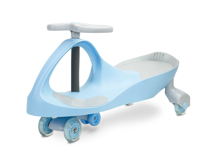 Детска Количка За Яздене И Бутане Wiggle Car Spinner Син Caretero Toyz