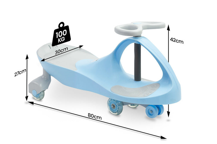 Детска Количка за яздене и бутане Wiggle Car Spinner Blue Caretero Toyz --- BebeMama
